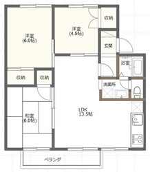 グランコート関山の物件間取画像